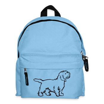 Petit Basset Griffon Vendéen - Kinder Rucksack - Hellblau - Vorne