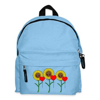 Félicitations Cadeau d’anniversaire fleur - Sac à dos Enfant - bleu clair - Devant