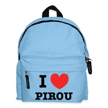 i love pirou - Sac à dos Enfant - bleu clair - Devant
