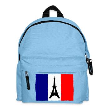 FOOTBALL. SPORT. FRANCE. CHAMPION. BLEU BLANC ROUG - Sac à dos Enfant - bleu clair - Devant