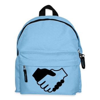 Zeiger schwarz und weiß - Kinder Rucksack - Hellblau - Vorne