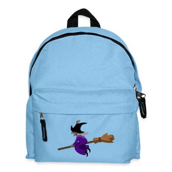 La sorcière vole sur le balai - Sac à dos Enfant - bleu clair - Devant