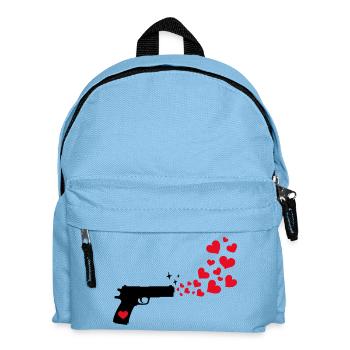 Mouvement pour la paix Cœur Déclaration d’amour pour la paix - Sac à dos Enfant - bleu clair - Devant