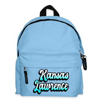 Lawrence Kansas Design - Kids' Backpack - light blue - Front