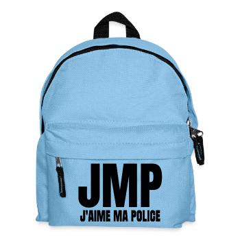 policier, je suis policier, j'aime ma police - Sac à dos Enfant - bleu clair - Devant