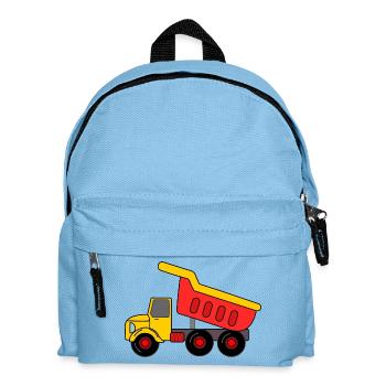 Keepauto Sand, rot gelb - Kinder Rucksack - Hellblau - Vorne