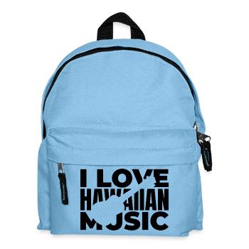 Ich liebe hawaiianische Musik - Kinder Rucksack - Hellblau - Vorne