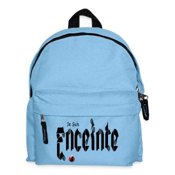 Je suis Enceinte Bébé Grossesse - Sac à dos Enfant - bleu clair - Devant