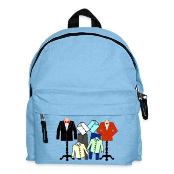 Logo des vêtements pour hommes - Sac à dos Enfant - bleu clair - Devant
