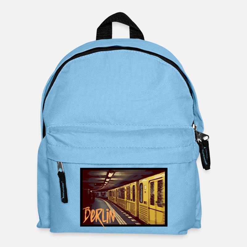 Berlin Underground - Kinder Rucksack - Hellblau