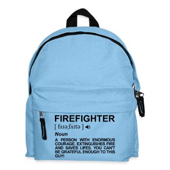 Firefighter Meaning - Kids' Backpack - light blue - Front