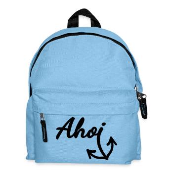 Ahoi (Farbe anpassbar) - Kinder Rucksack - Hellblau - Vorne