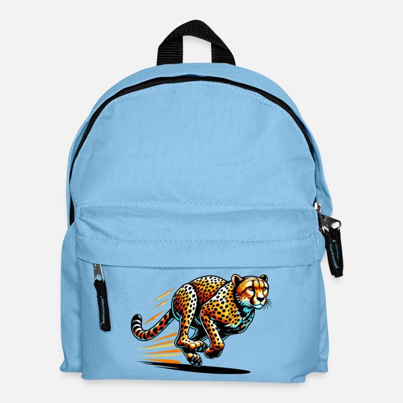 Gepard - Kinder Rucksack - Hellblau