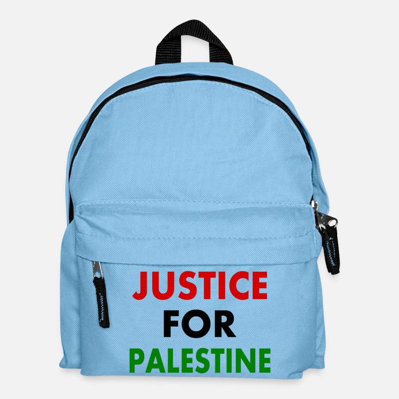 Justice for palestine - Kinder Rucksack - Hellblau