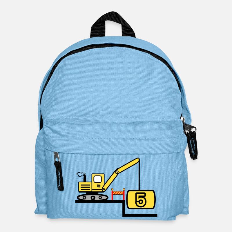 Bagger - Kinder Rucksack - Hellblau