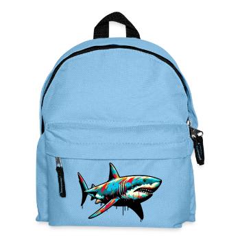 Hai - Kinder Rucksack - Hellblau - Vorne