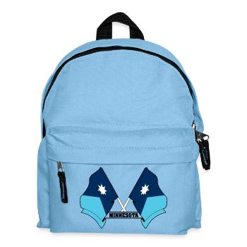 Zwei Flaggen mit dem Text MINNESOTA - Kinder Rucksack - Hellblau - Vorne