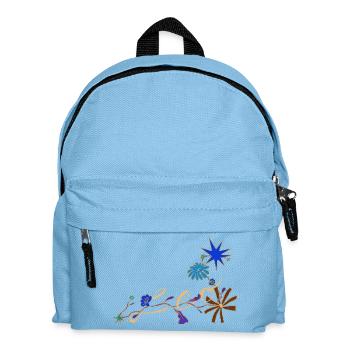 Leo – Magische Sternzeichen und Blumen - Kinder Rucksack - Hellblau - Vorne
