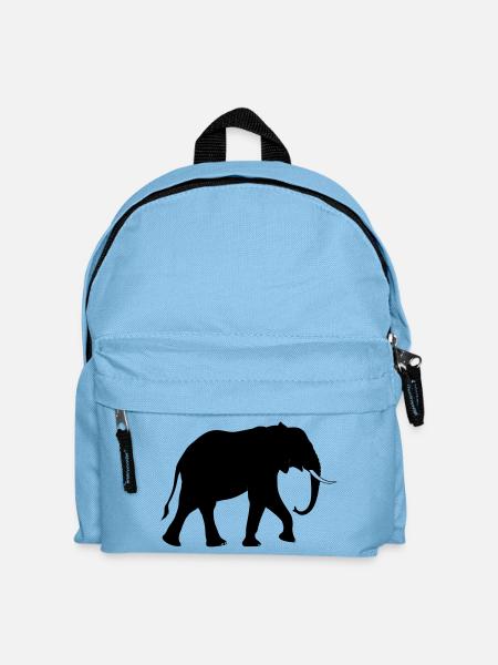 Geometric Solar Eclipse Abstract Print - Kids' Backpack - light blue