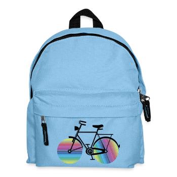 Vélo arc-en-ciel – élégant et coloré - Sac à dos Enfant - bleu clair - Devant
