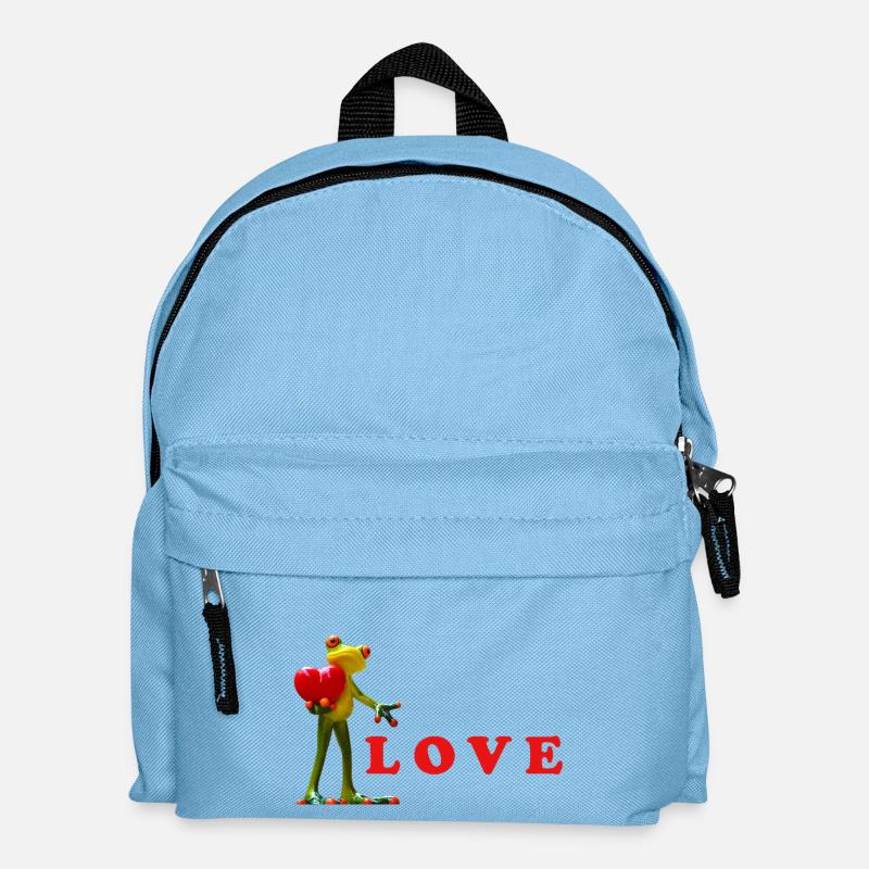 Love Seeds with Heart and Seed Edibility - Kids' Backpack - light blue