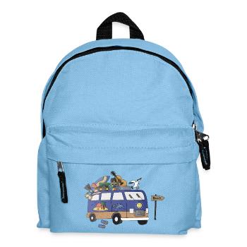 Beach Camper Motif Vanlife Camping Holiday - Kids' Backpack - light blue - Front