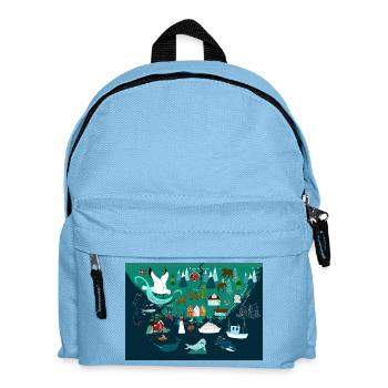 Südnorwegen Souvenir  - Kinder Rucksack - Hellblau - Vorne