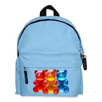 Ours tricolores brillants - Sac à dos Enfant - bleu clair - Devant