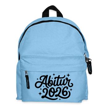 Abitur 2026 Abi Abiturient Abiturientin - Kinder Rucksack - Hellblau - Vorne