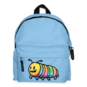 Wurm Halloween Zombie - Kinder Rucksack - Hellblau - Vorne