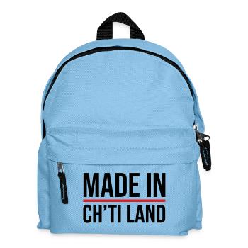 Made in Ch'ti land - Sac à dos Enfant - bleu clair - Devant