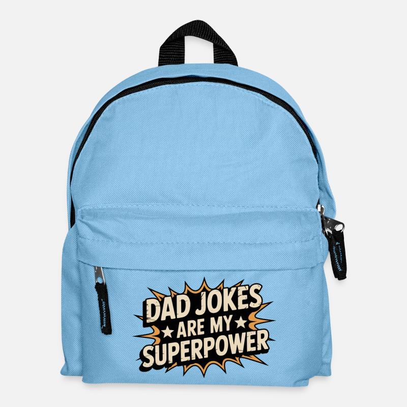 Vaterwitze sind meine Superkraft - Kinder Rucksack - Hellblau