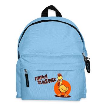 Pumpkin The Riot Duck - Kids' Backpack - light blue - Front