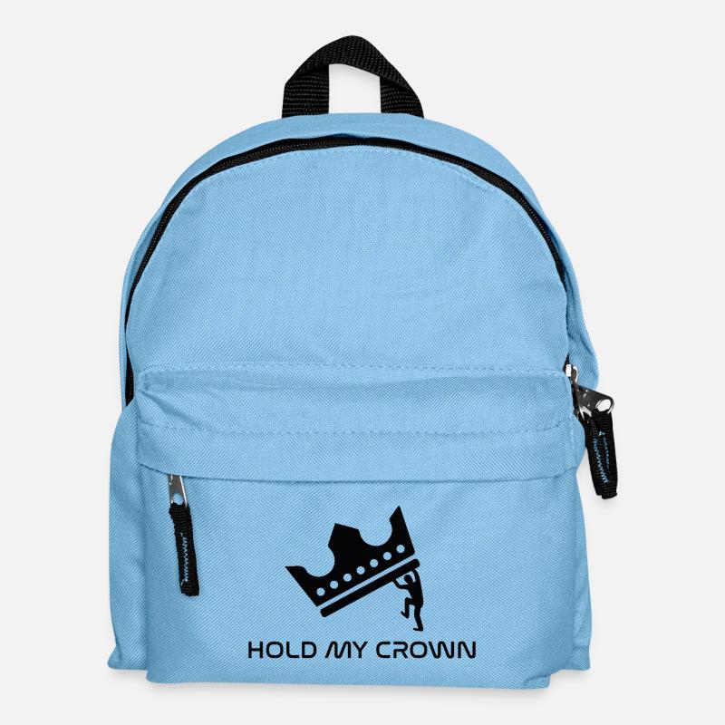 Hold my crown - Kinder Rucksack - Hellblau