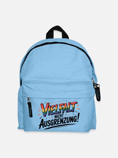 Vielfalt statt Ausgrenzung - Cool Pride Logo - Kinder Rucksack - Hellblau