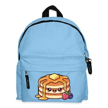 Kawaii-Sirup-Pfannkuchen mit Beeren - Kinder Rucksack - Hellblau - Vorne