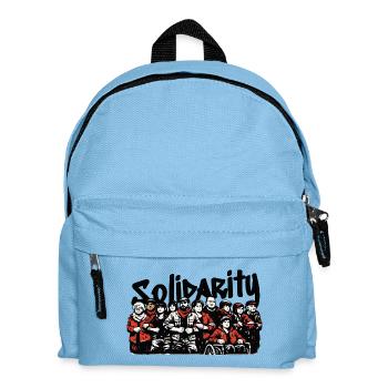 Community solidarity Antifascist - Kids' Backpack - light blue - Front