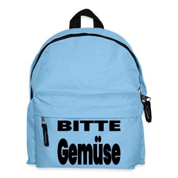 Gemüse - Kinder Rucksack - Hellblau - Vorne