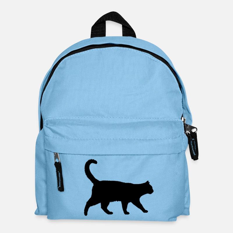 Katze - Kinder Rucksack - Hellblau