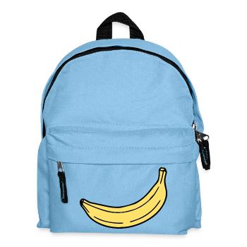 Banane minimal Geschenk minimalistisch  - Kinder Rucksack - Hellblau - Vorne