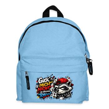 Guck mich nicht in diesem Ton an! - Kinder Rucksack - Hellblau - Vorne
