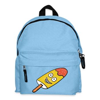 Fröhliches Zitronen-Eis Eiskrem Kinder  - Kinder Rucksack - Hellblau - Vorne
