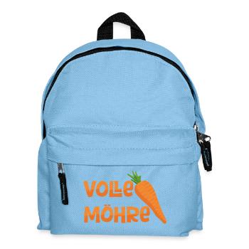 Volle Möhre - Kinder Rucksack - Hellblau - Vorne