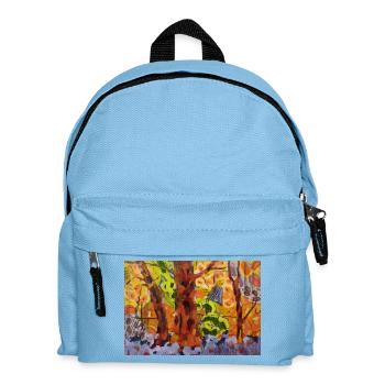 Autumn park in abstraction of colors - Kids' Backpack - light blue - Front