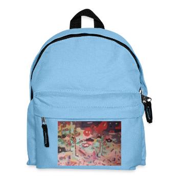 Abstract Garden of Colors - Kids' Backpack - light blue - Front