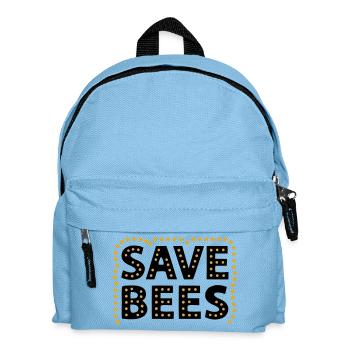 Défenseurs des droits des animaux pour la conservation de la nature Sauve les abeilles - Sac à dos Enfant - bleu clair - Devant
