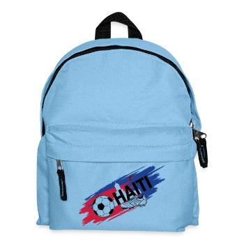 Haïti Football Maillot Supporter Haiti Soccer Foot - Sac à dos Enfant - bleu clair - Devant