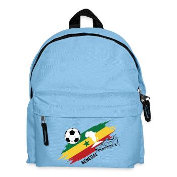Sénégal Football Maillot Supporter Senegal Foot - Sac à dos Enfant - bleu clair - Devant