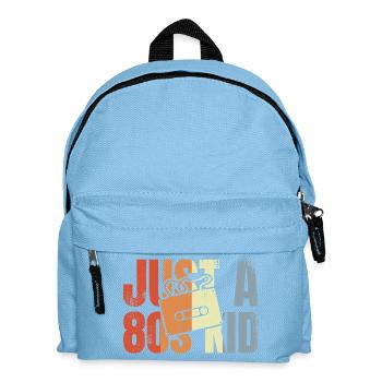 Just A 80s Kid - Kinder Rucksack - Hellblau - Vorne