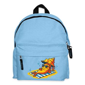 Fish sunbathing - Kids' Backpack - light blue - Front